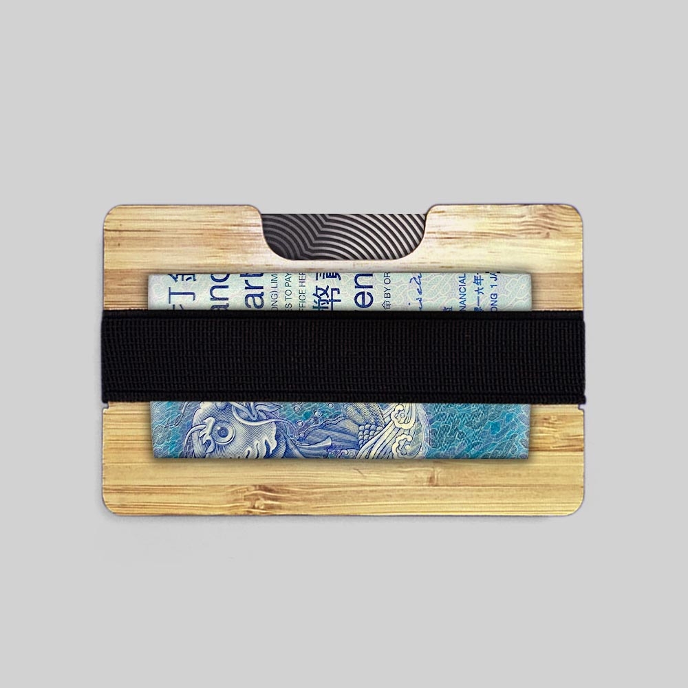 Bamboo Credit Card Holders with Money Clips